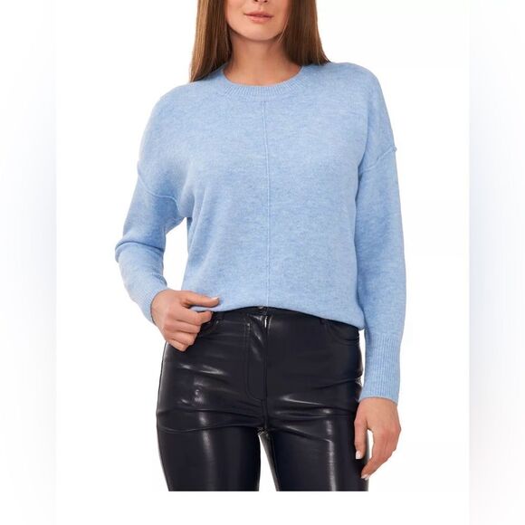 Vince Camuto Crew Neck Extended Shoulder Seamed Cozy Statement Sweater NWT XXL - Picture 1 of 8